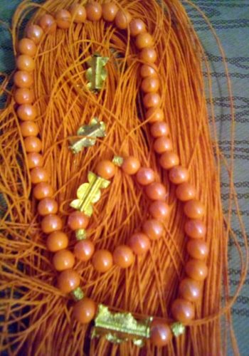 PARURE ORANGE de chez KC